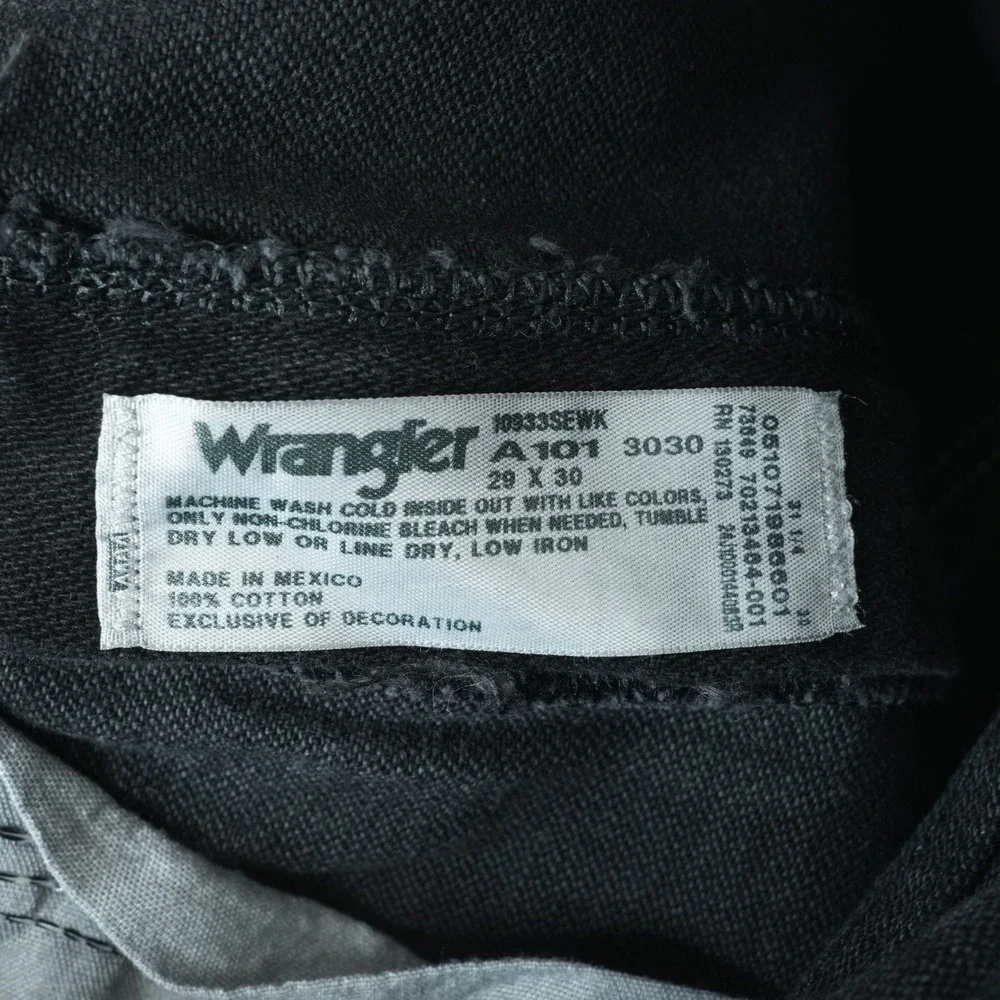 Wrangler Slim Fit Jeans Mens 29x30 Black‎ Silver Edition Western Cowboy Rodeo